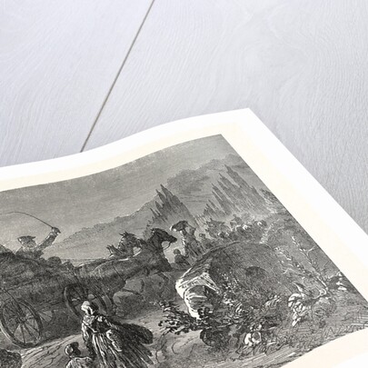 French Peasant Families on the Run, France by Anonymous