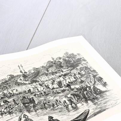 Camp of the French Prisoners on the Meuse Peninsula of Iges by Anonymous