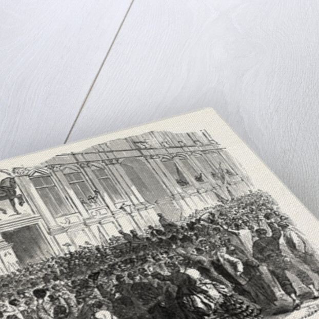 Proclamation of the Republic in Front of the Hotel De Ville in Paris on 4 September 1870, France by Anonymous