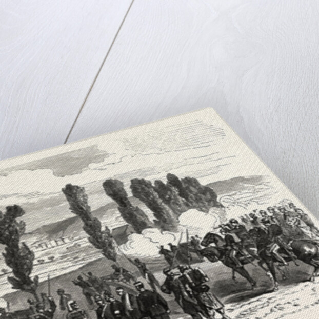 Napoleon and the Prince Imperial at the Bombardment of Saarbrucken, France by Anonymous
