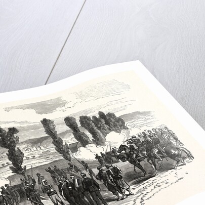 Napoleon and the Prince Imperial at the Bombardment of Saarbrucken, France by Anonymous