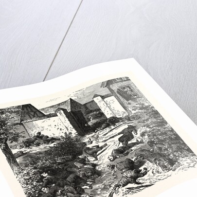 At the Entrance to the Castle Geisberg at Wissembourg on 4 August 1870, France by Anonymous