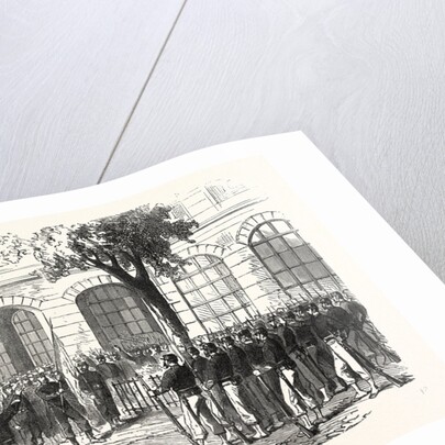 Francs-Tireurs of Paris Pledge Allegiance to Their Commander Aronsohn and to the Flag, to Conquer or Die. France by Anonymous