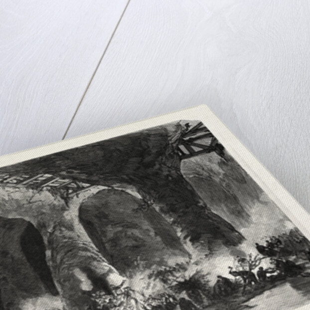 Camp of the 6th 7th and 8 Mobile Guard Battalion in the Quarries of Mont Avron, France by Anonymous