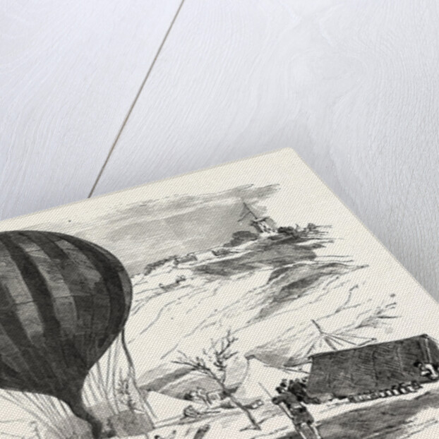 The Balloon Neptune on the St. Pierre De Montmartre Square, Near the Solferino Tower, France by Anonymous