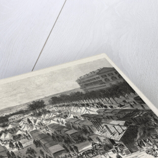 Tents and Wagons-Hospital on the Esplanade in Metz after the Surrender, France by Anonymous