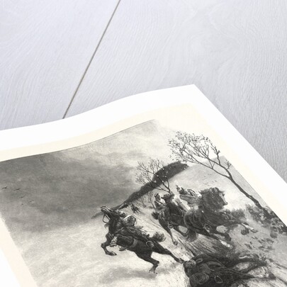 Fallen Off the Horse! after Painting by Theodor Rocholl, France by Anonymous