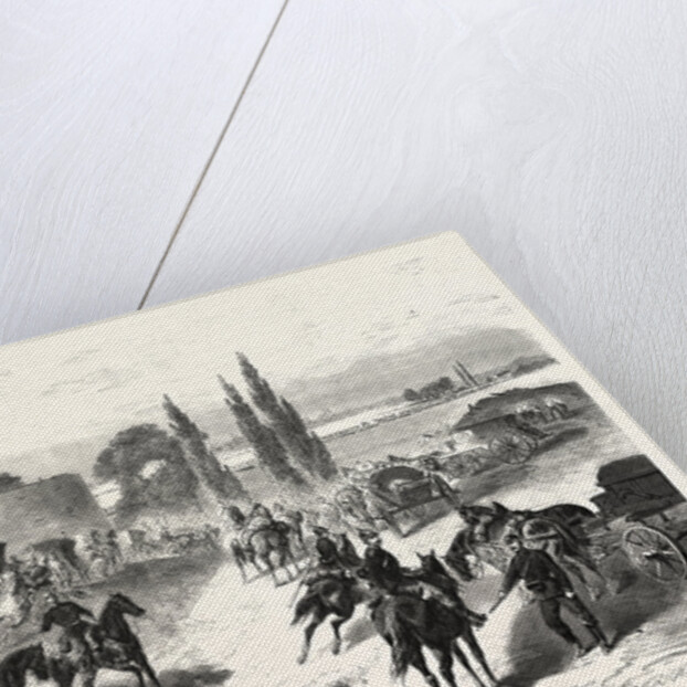 Passage of the Rhine at Mainz of the 12th Corps. August 3, 1870 by Anonymous