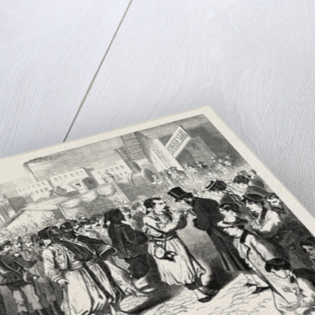 Arrival of a Convoy of French Prisoners at the Station West Berlin Germany 1870 by Anonymous