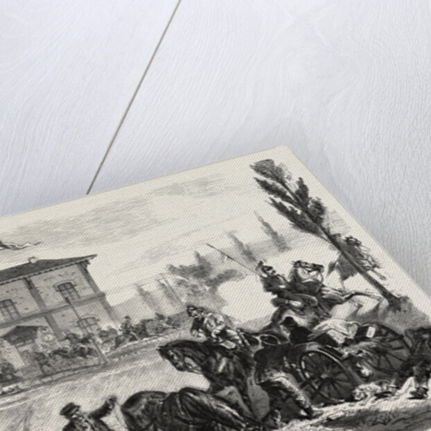 The Railway Station of Courcelles in the Morning of 16 August 1870 by Anonymous