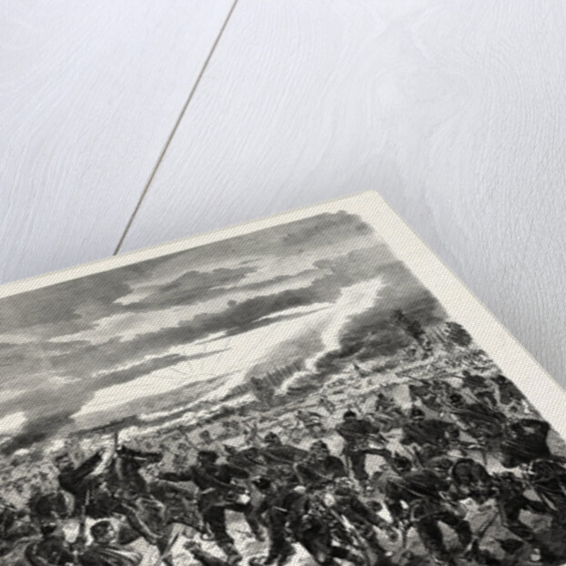 First Prussian Division at the Battle of Pange (Courcelles) 14 August 1870 by Anonymous