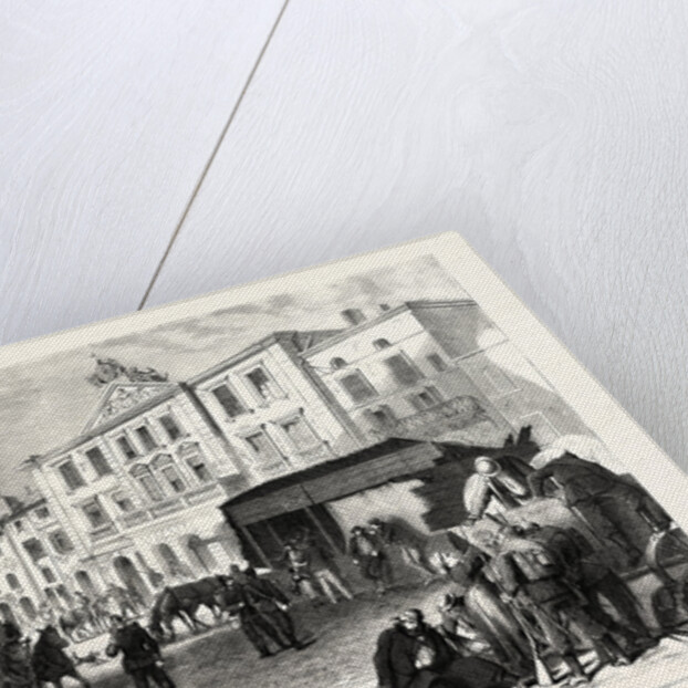 The Market Place and the City of Pont-a-Mousson, 19 August 1870 by Anonymous