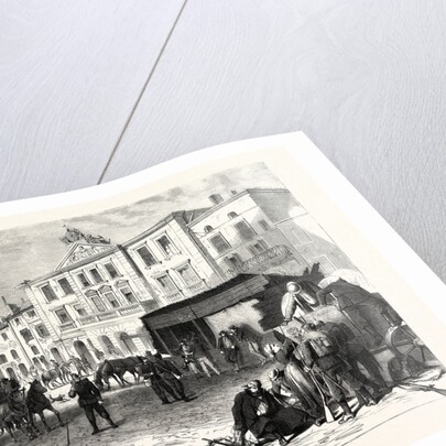 The Market Place and the City of Pont-a-Mousson, 19 August 1870 by Anonymous