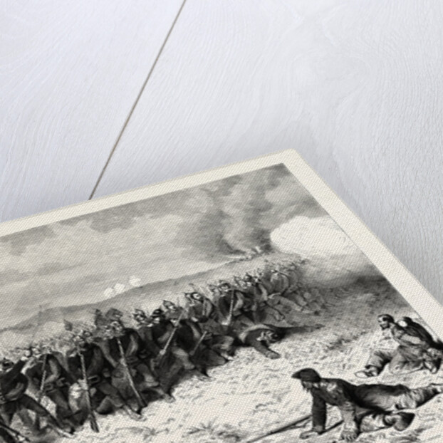 Prussian Guard at the Battle of Sedan in the Morning of September 1 1870 by Anonymous