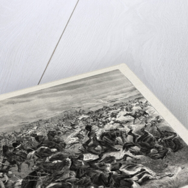 Rapid Fire of the Prussian Infantry Riders against the French Cavalry, the Battle of Sedan, September 1 1870 by Anonymous