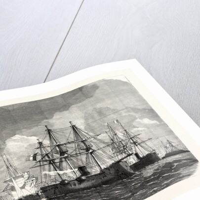 Blockade of the Baltic Sea, Armored French Fleet Near Helgoland, 11 August 1870 by Anonymous