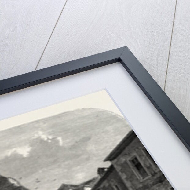 The Black Door, Besançon, Engraving 1870 by Anonymous