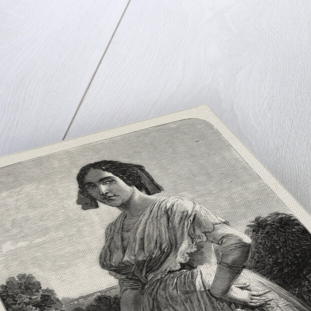 Roman Country Girl. From a Painting by Riedel by Anonymous