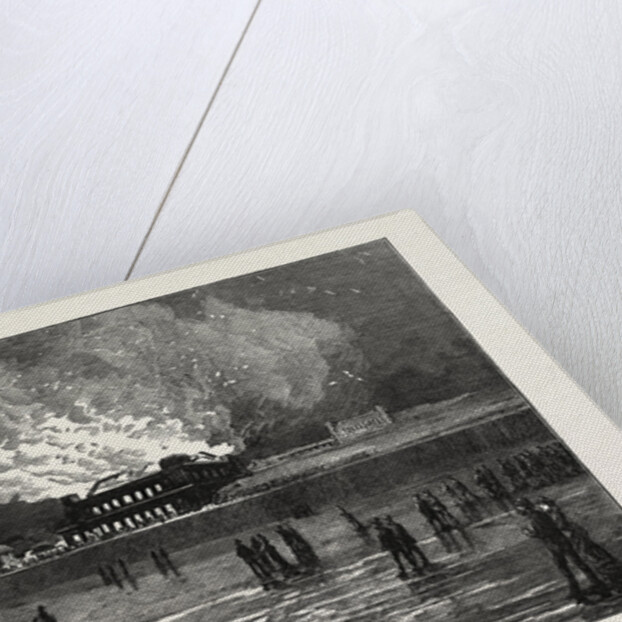 Burning of the Scarborough Spa Saloon by Anonymous