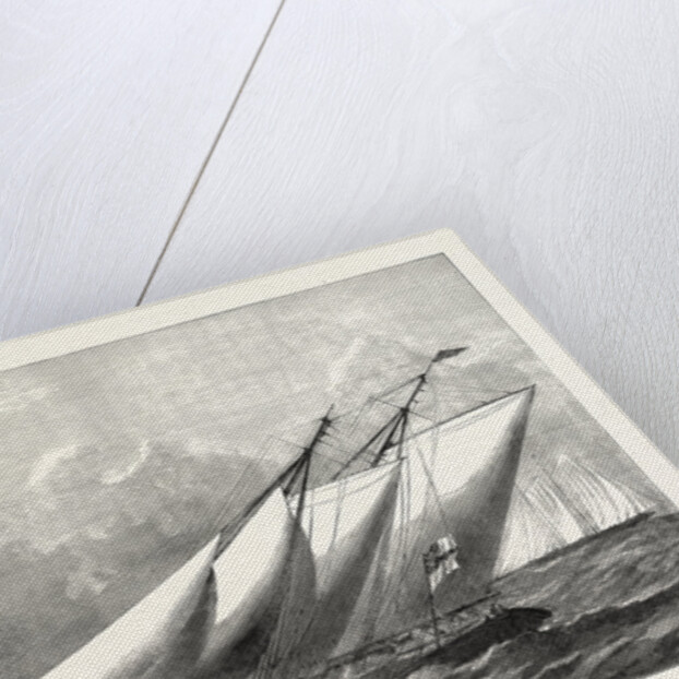 Royal Yacht Squadron Regatta: Race for the Town Cup: The Prince of Wales's Yacht Hildegarde Rounding the Flag-Boat at the Lepe Buoy by Anonymous