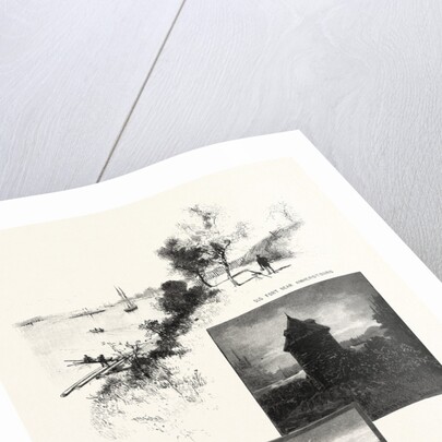 On the Banks of the Detroit, Railway Ferry, Amherstburg, Old Windmill, Sandwich, Old Fort Near Amherstburg, Canada by Anonymous