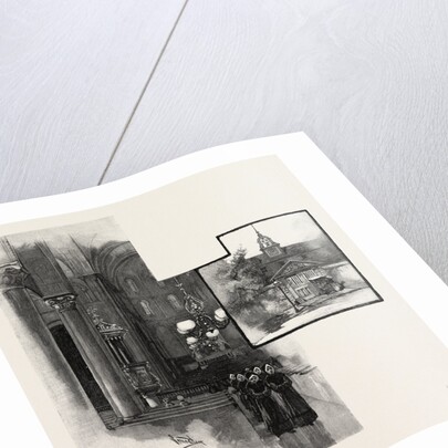 Montreal, in the Chapel of Grey Nunnery and the Gateway of the Seminary of St. Sulpice, Canada by Anonymous