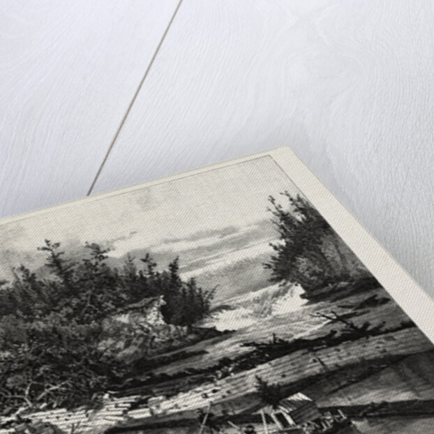 Timber Slide at the Calumet Falls, Canada by Anonymous