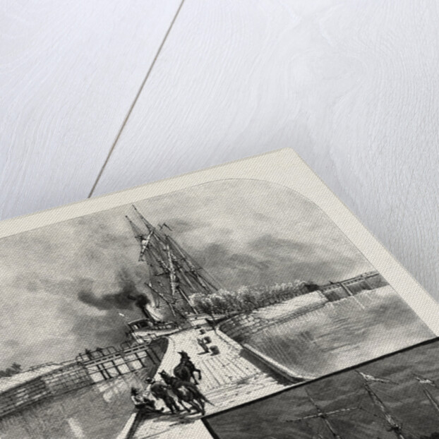 The Deep Cut and Lock No 1, New Welland Canal, Canada by Anonymous