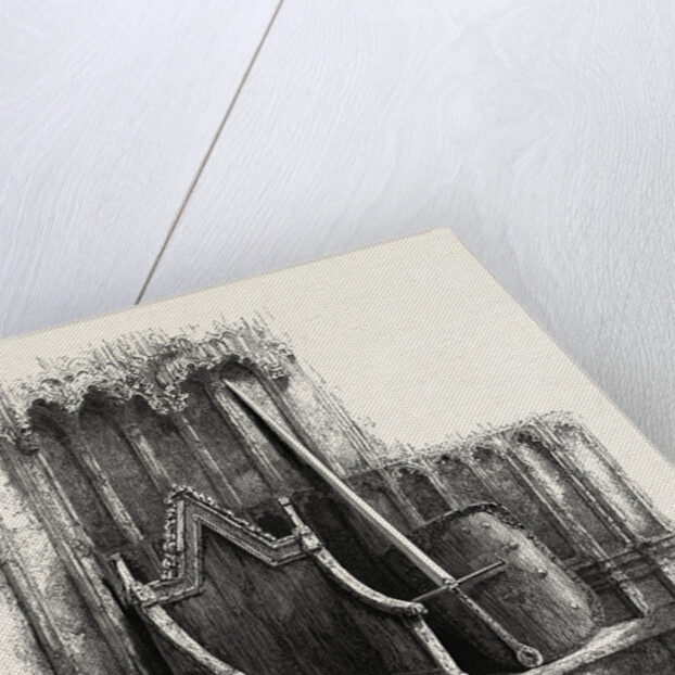 Coronation Chair, with Sword and Shield of Edward III., Westminster Abbey, London by Anonymous