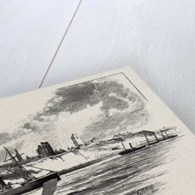 The River at Tynemouth Castle by Anonymous