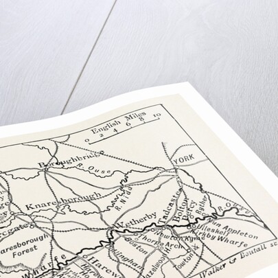 Map of the Course of the Wharfe by Anonymous