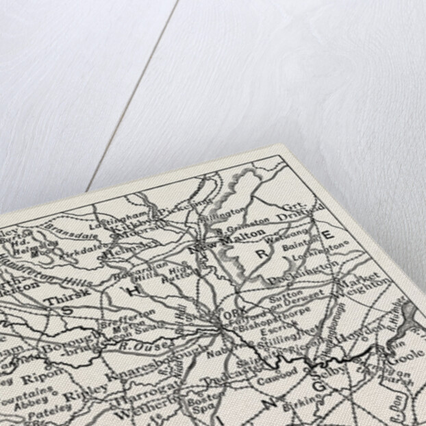 Map of the Course of the Ouse by Anonymous