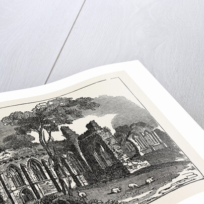 Egglestone Abbey, on the Southern (Yorkshire) Bank of the River Tees in County Durham, England by Anonymous