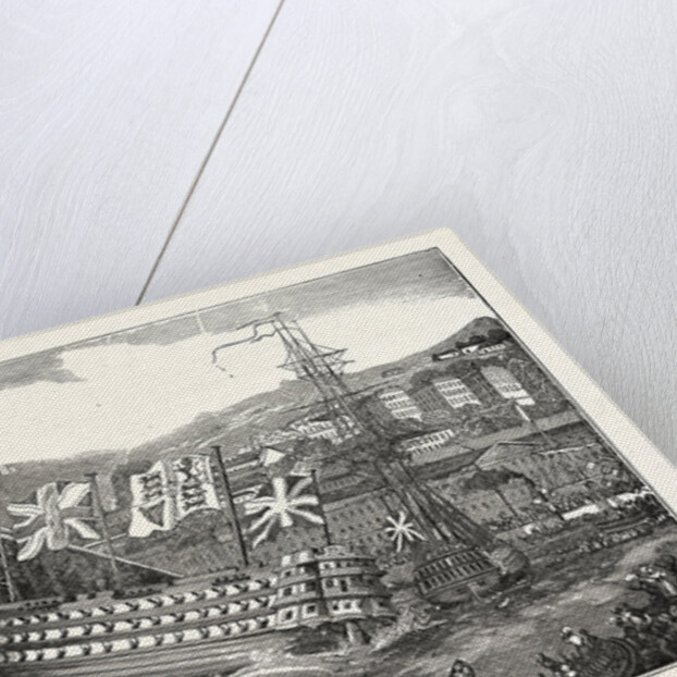 Launch of His Majesty's Ship Waterloo, at Chatham by Anonymous