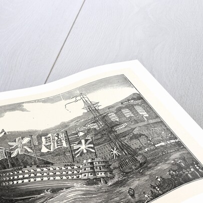 Launch of His Majesty's Ship Waterloo, at Chatham by Anonymous