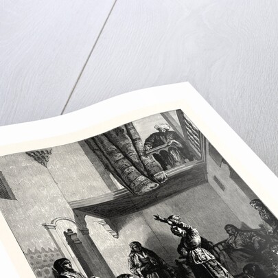 A Turkish Courtyard Scene by Anonymous