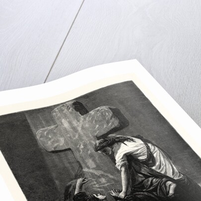 The Helping Hand. Religious Print. by Anonymous