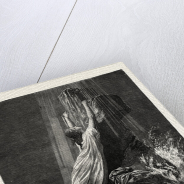 Saved and Lost. Religious Print. by Anonymous