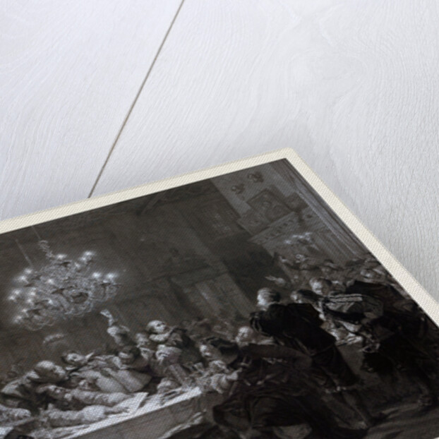 In 1634 Wallenstein Convoked Around Fifty Officers in Pilsen by Anonymous