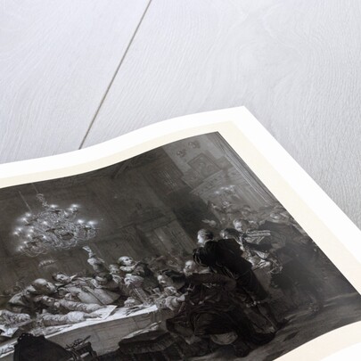 In 1634 Wallenstein Convoked Around Fifty Officers in Pilsen by Anonymous