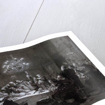 In 1634 Wallenstein Convoked Around Fifty Officers in Pilsen by Anonymous