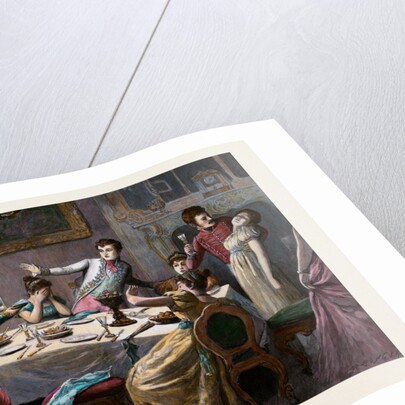 The Head of Ferdinand Von Schill. Head Floating behind Glass by Anonymous