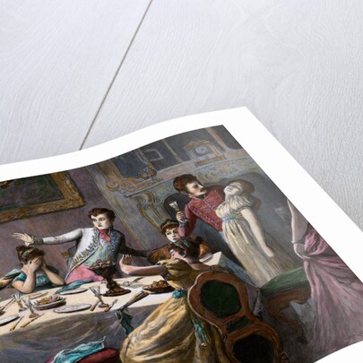 The Head of Ferdinand Von Schill. Head Floating behind Glass by Anonymous