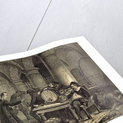 A Party in the Nineteenth Century in the Wine Cellar by Anonymous