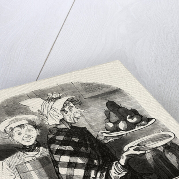 French Lady and a Cook Bring the Desserts by Anonymous