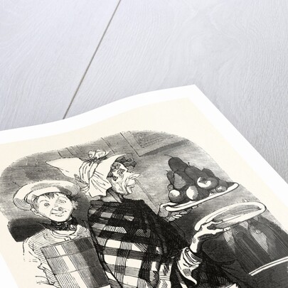 French Lady and a Cook Bring the Desserts by Anonymous