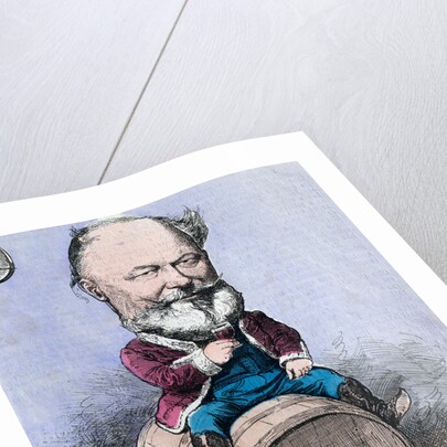 Sitting on a Barrel and Drinking a Glass of Wine by Anonymous