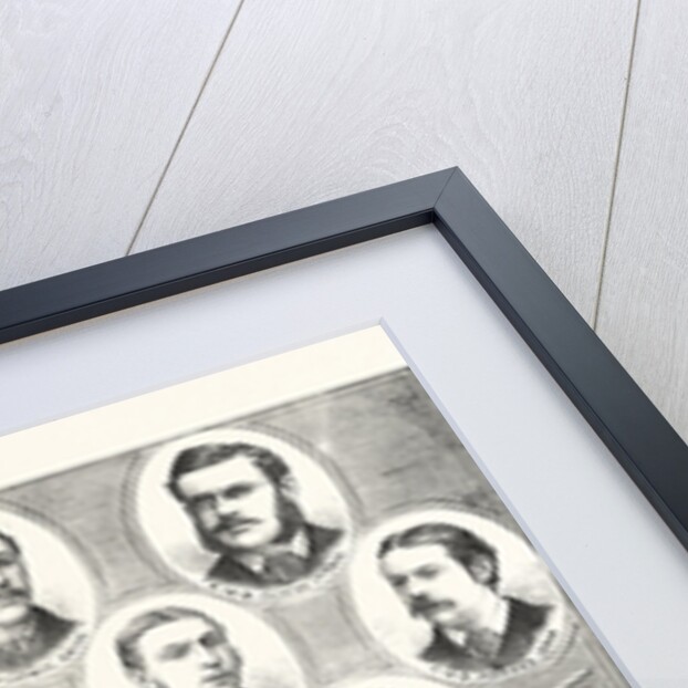 The Oxford and Cambridge Boat Race, 1876.: Portraits of the Crews by Anonymous