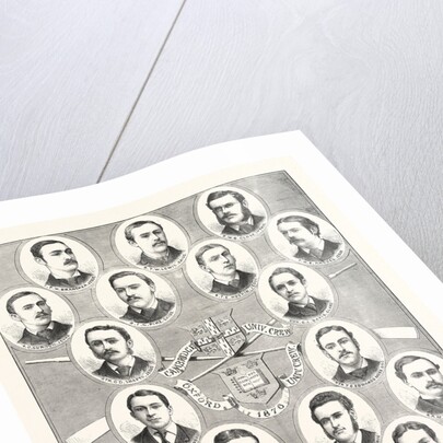 The Oxford and Cambridge Boat Race, 1876.: Portraits of the Crews by Anonymous