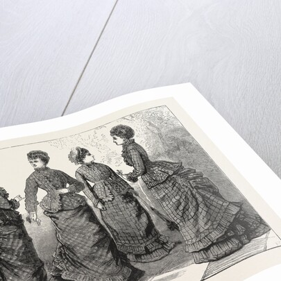 Continental Basque, Long Round Overskirt, and Walking Skirt, Back and Front, Fashion for April by Anonymous